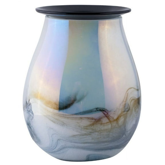 Better Homes & Gardens Art Glass Full-Size Scented Wax Warmer, Storm