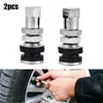 thumbnail image 1 of 2Pcs Car Tr161 Bolt In Tyre Valve Tire Metal Tubeless Clamp In Wheel Rim Rubber, 1 of 7