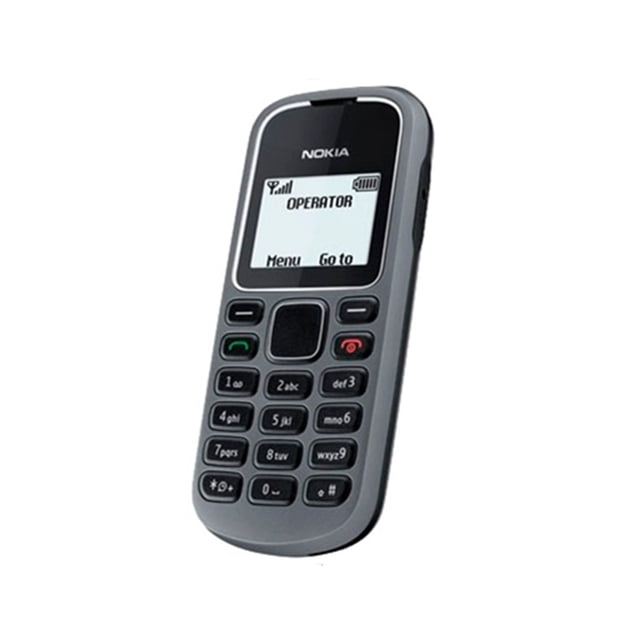 Mobiltelefon för seniorer med stora knappar och dubbla SIM-kort