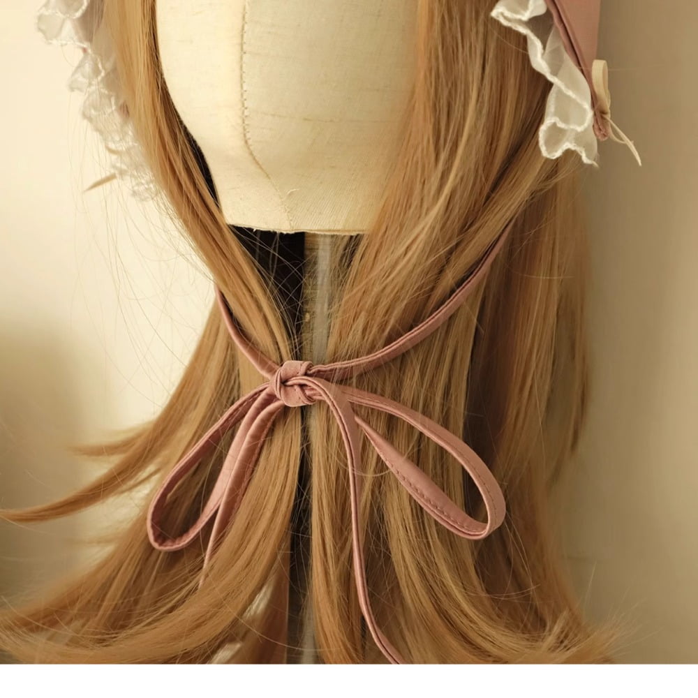 Vintage Victorian Style Bonnet Hat for Women，Retro and Chic Basin Hat for Cute Girls and Lolita Cosplay