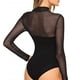 thumbnail image 5 of VISgogo Body sexy para mujer Clubwear Top de manga larga Shapewear Slim Fit Perspective Mesh Outfit VISgogo  moda, 5 of 5