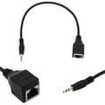thumbnail image 6 of JZROCKER 12in 3.5mm 1/8" Stereo Male Plug to RJ45 Female Socket Ethernet Adapter Cable, 6 of 7