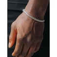 thumbnail image 2 of Terandius Men's Stainless Steel Cuban Chain Bracelet, available in widths of 5mm/7mm/9mm/12mm/14mm and lengths of 8.5 inches/9 inches, comes with a gift box., 2 of 8