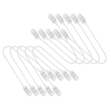 

wendunide home textiles Durable Firm Clip Camisole Stabilizer 20 Clip 10 Elastic Rope Adjustable White