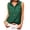 Green, variant on Sleeveless Women Solid Color Laple Button Down Casual Blouse Camisole With Pocket