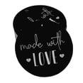 thumbnail image 1 of Inkdotpot Real Silver Foil Made With Love Text Tags Favor Hang Paper Tags 50 Pieces, 1 of 6