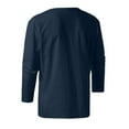 thumbnail image 3 of Haut Blouse Manches Décontractée Vintage Été T-Shirt Printemps Long pour Hommes, 3 of 3