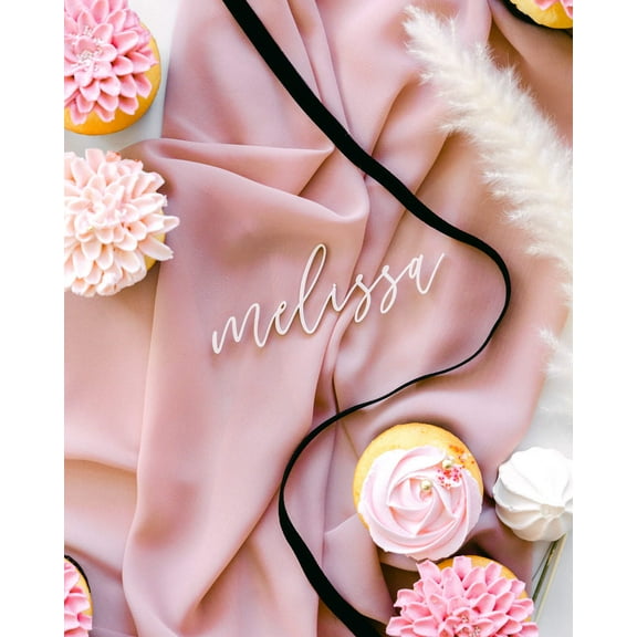 Personalized Modern Name Acrylic Place Card