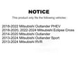 thumbnail image 2 of CMX Rear Disc Brake Rotors Pair for Car Mitsubishi RVR Outlander Eclipse Cross PHEV Sport K8-100935, 2 of 8