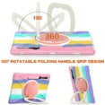 thumbnail image 3 of For Samsung Galaxy Tab S10 Ultra/S9 Ultra/S8 Ultra 14.6 inch Case, 360 Rotatable Handle Stand, Shoulder Strap, Drop-Proof Design, Colourful Pink, 3 of 7