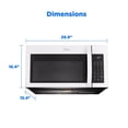 thumbnail image 2 of Midea MMO17S5AWW 1.7 Cu. Ft. White Over-the-Range Microwave, 2 of 4