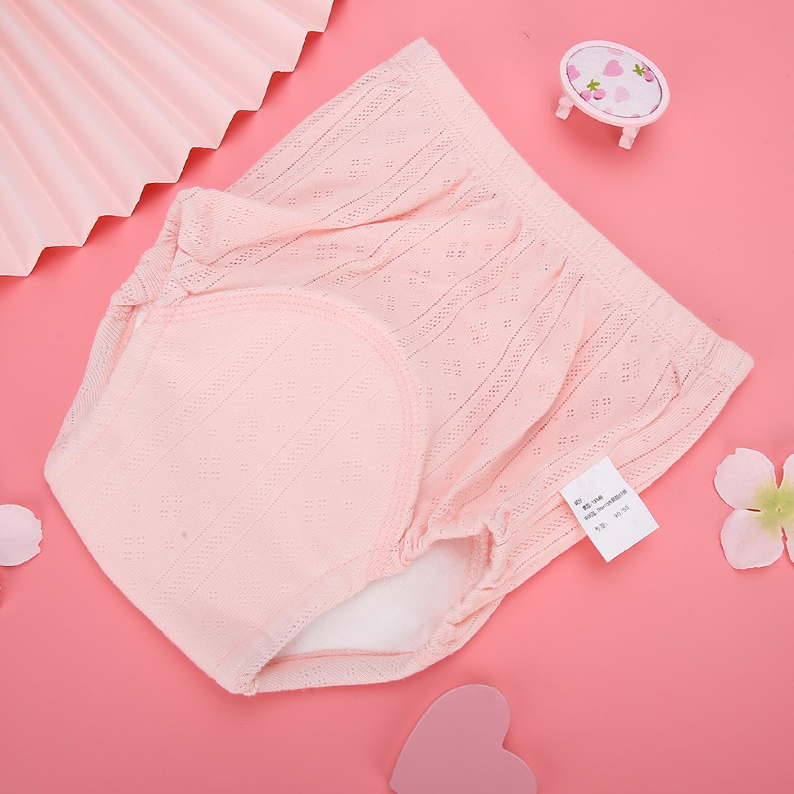 Baby  Training Pants Washable  Learning Pants Training   4 Layer Baby  Pants Urine Leakage Proof Training Pants Newborn Cotton Gauze Children Learning PantsPink 100
