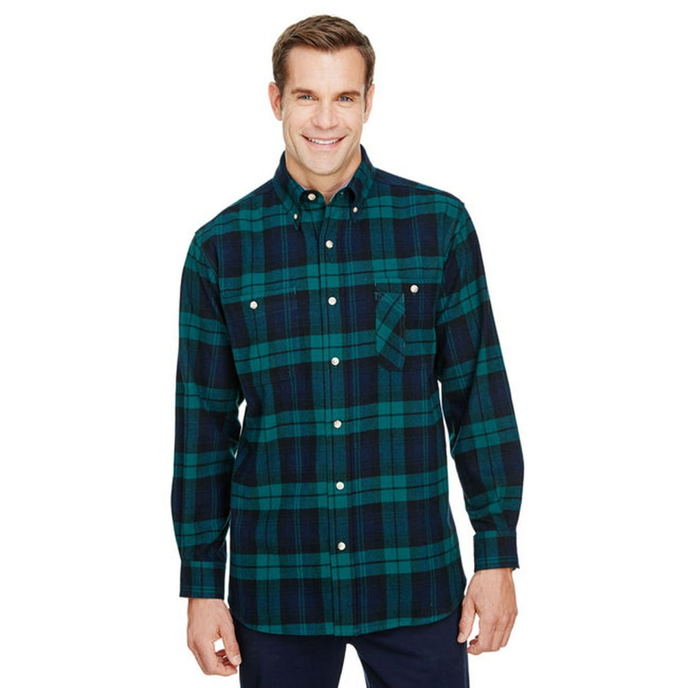Backpacker Men's YarnDyed Flannel Shirt BLACK WATCH XL Walmart