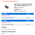 thumbnail image 2 of Engine Mount - Compatible with 1984 - 1991 Jeep Grand Wagoneer 5.9L V8 1985 1986 1987 1988 1989 1990, 2 of 2