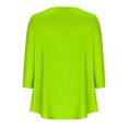 thumbnail image 5 of Lmnyox Fall Casual Tunic Tops for Women Loose Long Sleeve Crew Neck Shirts Pleated Button Blouses, 5 of 5