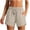 *Khaki, variant on VBVC Women's Drawstring Hiking Shorts,Lightweight Quick Dry Athletic Shorts For Women,Ladies Summer Curved Hem Workout Shorts with Pockets,Black,S-2XL