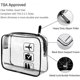 thumbnail image 3 of 2pcs Lermende Clear Toiletry Bag TSA Approved Travel Toiletry Bag, Carry On Airport Airline Compliant Bag Quart Sized 3-1-1 Kit Luggage Pouch, 3 of 5