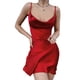 thumbnail image 2 of Vestido corto de satén NikouMX Mini vestido sin mangas de satén espagueti Con cuello vuelto, 2 of 6
