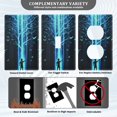 thumbnail image 3 of Yayeee Blank Wall Plate Cover 1-Gang 4.5"x2.7" Home Unused Decorative Outlet, Blue Tree, 3 of 7