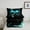 Blue, variant on Castle Fairy 3-Piece Queen Size Comforter Set - Skull Lightning Gothic Green Print