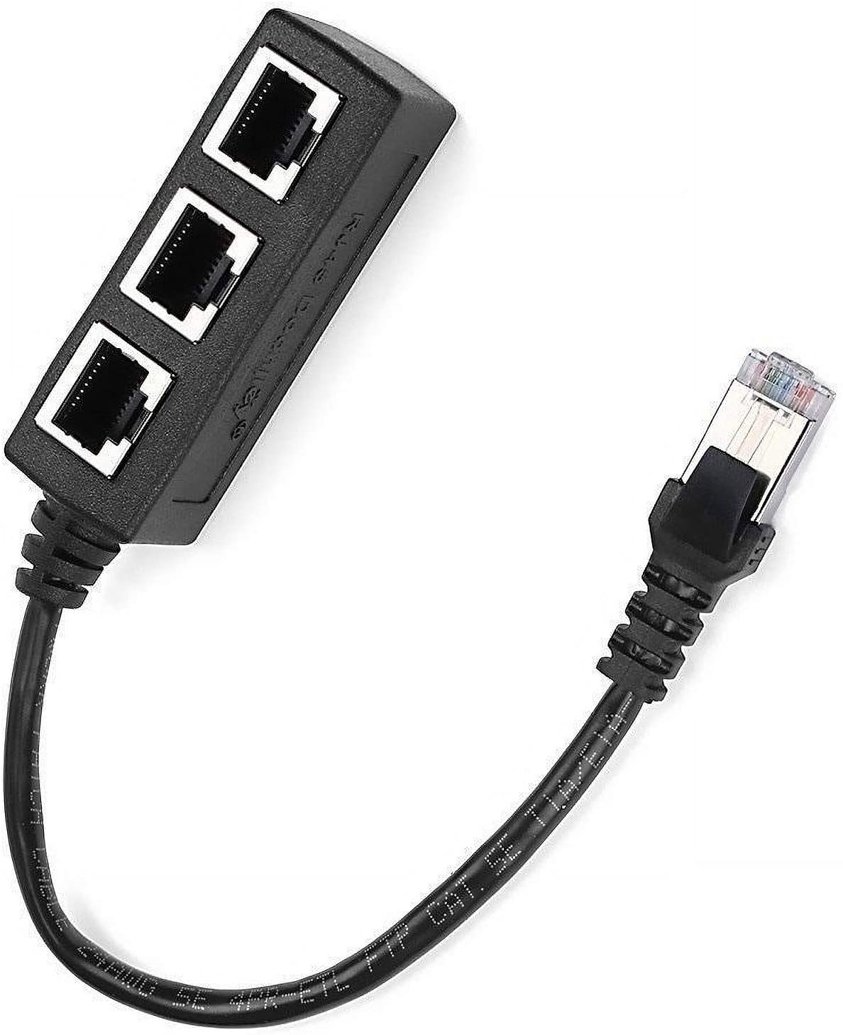 RJ45 1 Male to 3 Female Network Splitter Adapter Cable, RJ45 Socket