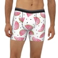 thumbnail image 2 of Picia Watermelon Pattern Men's Athletic Long Leg Briefs , Performance Stretch Underwear，Moisture-Wicking, 2 of 7