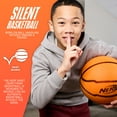 thumbnail image 3 of NERF Quietcourt Silent Foam Basketball - Official Size Quiet Ball for Indoor Dribbling Practice + Drills - 29.5" Inch Kids + Youth Basketball - Never Goes Flat Foam Construction, 3 of 11