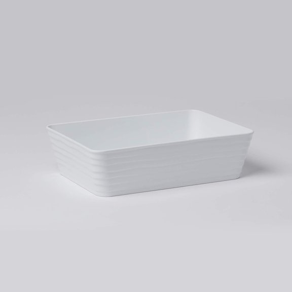 American Metalcraft B11W Rectangular Serving Bowl, White, 96-Ounces