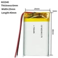 thumbnail image 2 of Batterie Li-Ion 3,7 V 750 mAh Batterie Rechargeable au Lithium Polymère 602540, 2 of 6