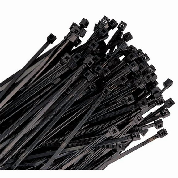18 in. Black Cable Zip Tie, Pack of 50
