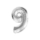 thumbnail image 1 of Globo Metalizado Gigante Forma de Numero 76 cm Celebraciones plateado, 1 of 2