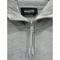thumbnail image 3 of Pink Dolphin Men's Wave Zip Up Activewear Hoodie Jacket (Medium, Heather Grey/Blue), 3 of 3