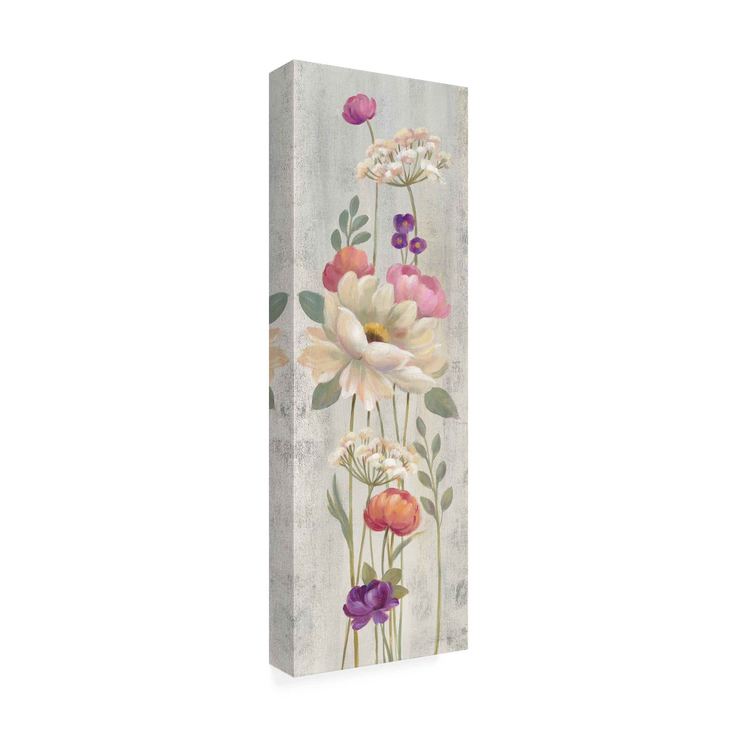 Trademark Fine Art 'Retro Floral I' Canvas Art by Silvia Vassileva