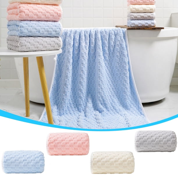 Xihbxyly Toalla de Baño de Terciopelo Yunduoge, Extragrande (70 X 140 Cm), Superabsorbente, Suave y Gruesa, Ideal para Uso Doméstico, Viajes, Gimnasio y Playa, de Secado Rápido, Ligera y Fácil de Tra