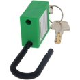 thumbnail image 3 of Wekity 6mm Lockout Tagout Locks Safety Padlock Loto Locks Keyed Differently PA Lock Out Tag Out Steel Shackle Small Luggage Padlocks Green 3PCS-0621, 3 of 5