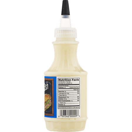 Beano's Gluten Free Creamy Heavenly Horseradish Sandwich Sauce, 8 oz. Bottle, Shelf Stable, Contains Egg