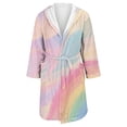 thumbnail image 4 of Jindong Robes en Peluche pour Femmes Robe de Nuit Décontractée et Confortable en Flanelle à Manches Longues Imprimée Colorée pour Femmes, 4 of 5