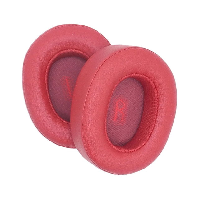 Almohadillas para los oídos Methold de cuero montadas en la cabeza Rojo