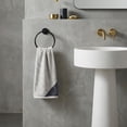 thumbnail image 2 of Unique Bargains 2Pcs Pure Cotton Soft Absorbent Hand Towels Grey 29" x 13", 2 of 8