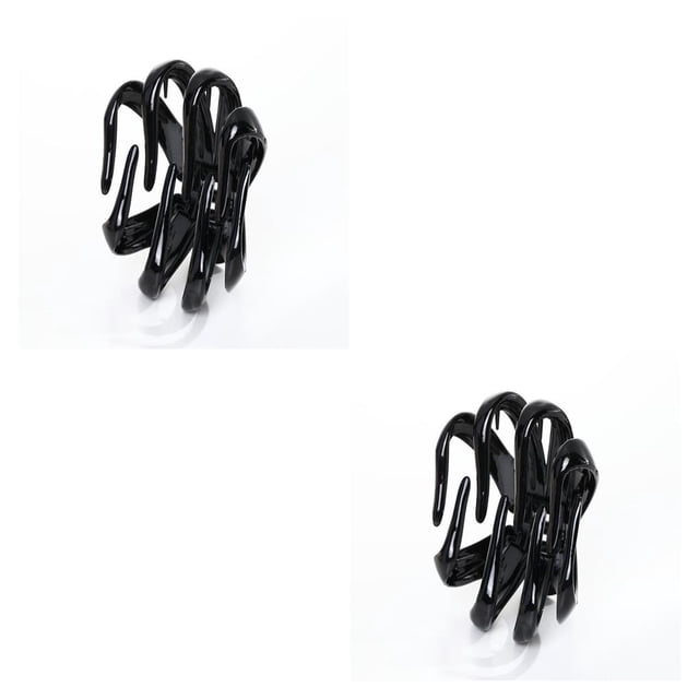 Minnieouse Paquete de 4 pasadores Grip Clips de garra de plástico sólido Accesorios negros y marrones Pasadores de San Valentín para Type1 NO1 Minnieouse CBP370334