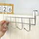 thumbnail image 1 of Iron Hanging Hooks Organizer | Over Door Rack | 5-Hook No Drill Hanger for Closet, Cabinets, Bedside | Clothes, Towels, Bags Storage | Durable Seamless Design | 24.5x10x5cm | 1 Pack, 1 of 6