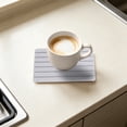 thumbnail image 6 of Diatomite Coaster Pad 21x10cm Absorbent Heat Resistant Quick Dry Striped Design for Dining Table and Kitchen, 6 of 6