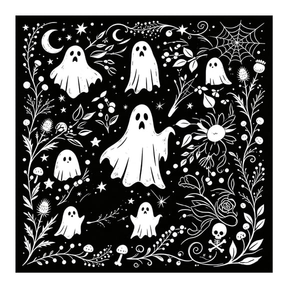DGMIOCS Halloween DIY Coloring Blanket for Adults & Kids, Blanket with Ghost Patterns, Halloween Party & Birthday Gift