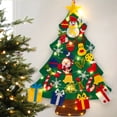 thumbnail image 4 of Árbol de Navidad de fieltro DIY con luz Decoración navideña para el hogar 2024 Adornos navideños Regalos de Navidad Natal Noel Año Nuevo 2025, 4 of 5