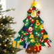 thumbnail image 4 of Árbol de Navidad de fieltro DIY con luz Decoración navideña para el hogar 2024 Adornos navideños Regalos de Navidad Natal Noel Año Nuevo 2025, 4 of 5