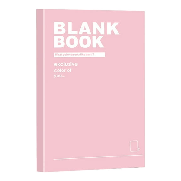 Tyeign A5 Blank Page Notebook, 128 Pages 80 Gsm Paper Travel Journal for scholars office Office, 8.3 Ă— 5.7 in Soft Cover Sketchbook, Lay-Flat Design for Writing Drawing Doodling, A Notebook