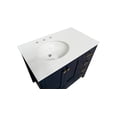 thumbnail image 3 of Horizon 36" Bathroom Vanity with Royal Blue Cabinet and Engineered White Top, 3 of 5
