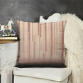 thumbnail image 2 of Rose Gold and Golden Vertical Stripes Pillow CoveGeometric Pattern Luxury Pink Glitter Geometric Line Pillows Decorative Throw Pillows Farmhouse Decor for Home Cushion Case, 2 of 5
