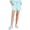 thumbnail image 4 of ID Ideology Womens Drawstring Fleece Shorts Blue S, 4 of 6