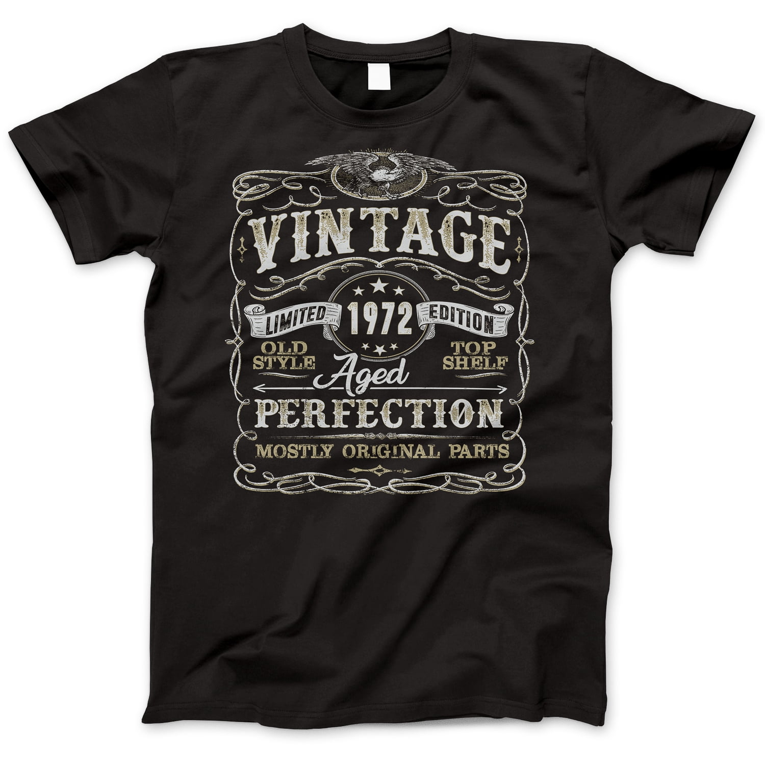 47th Birthday Gift T-Shirt - Born In 1972 - Vintage Aged 47 Years ...
